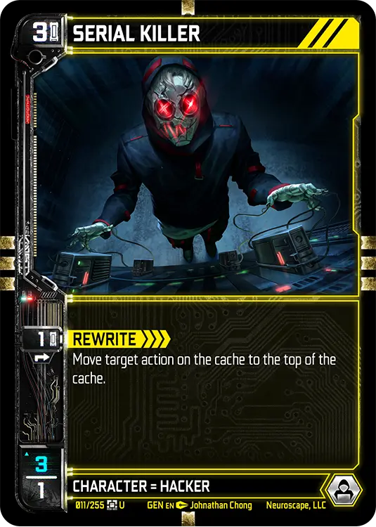 SERIAL KILLER, carte GENESIS-011