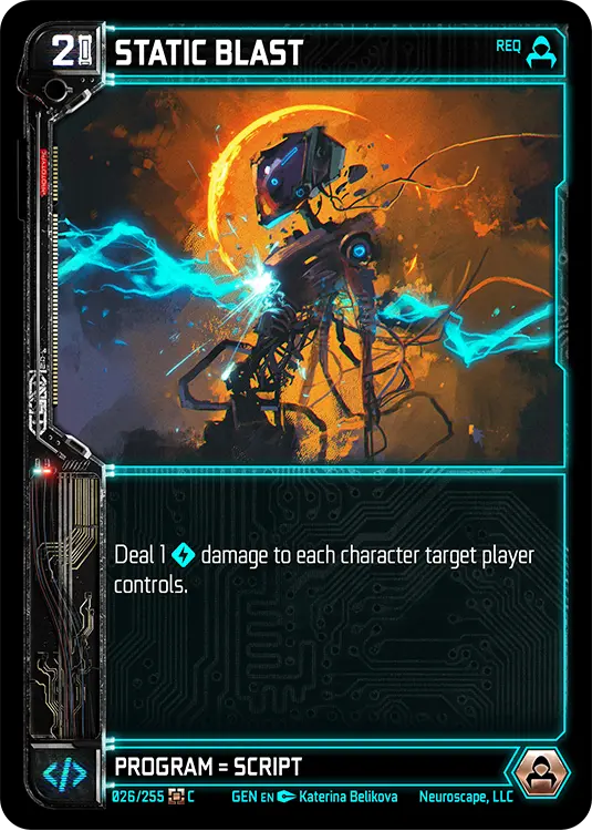 STATIC BLAST, carte GENESIS-026