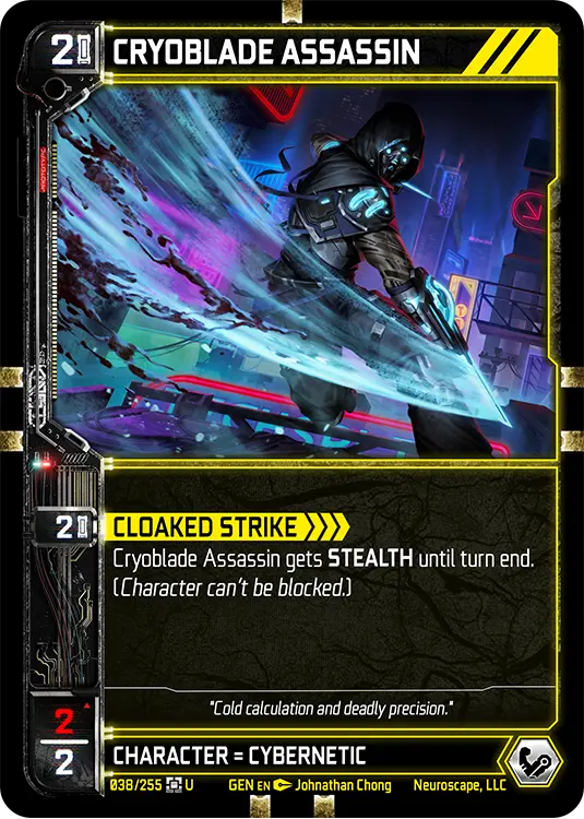 CRYOBLADE ASSASSIN, carte GENESIS-038