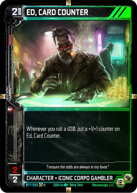 ED, CARD COUNTER, carte GENESIS-077