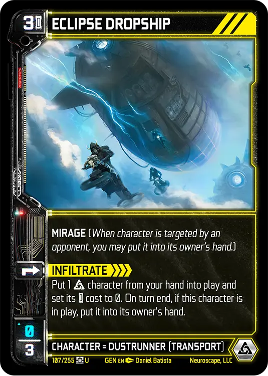 ECLIPSE DROPSHIP, carte GENESIS-107