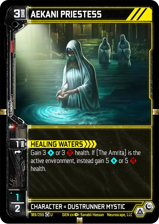 AEKANI PRIESTESS, carte GENESIS-109