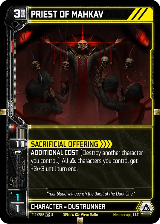PRIEST OF MAHKAV, carte GENESIS-112