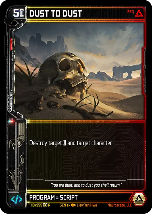 DUST TO DUST, carte GENESIS-113