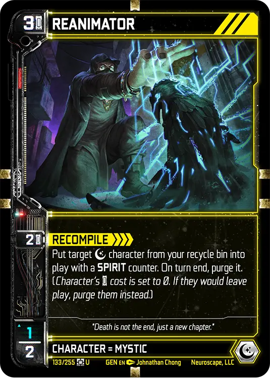 REANIMATOR, carte GENESIS-133