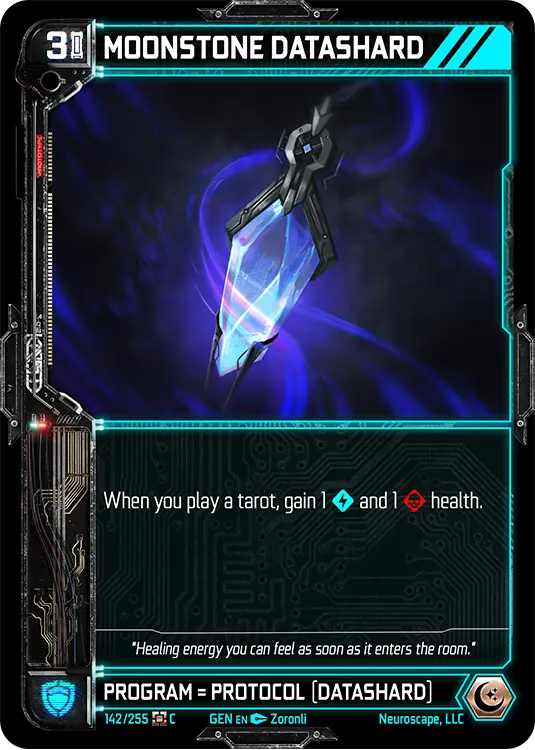 MOONSTONE DATASHARD, carte GENESIS-142