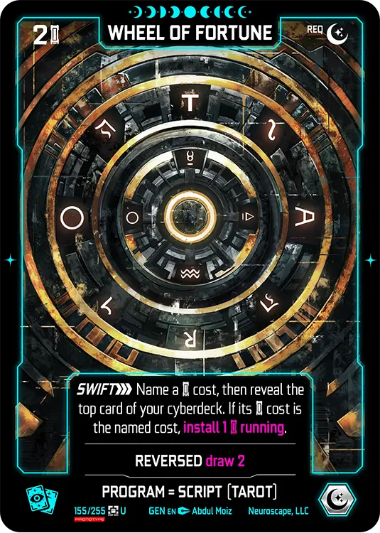 WHEEL OF FORTUNE, carte GENESIS-155