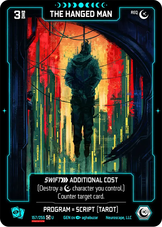 THE HANGED MAN, carte GENESIS-157