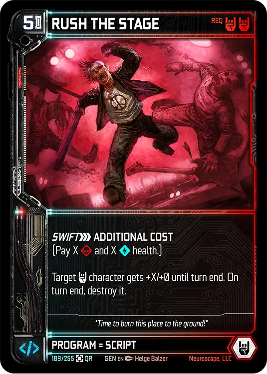 RUSH THE STAGE, carte GENESIS-189