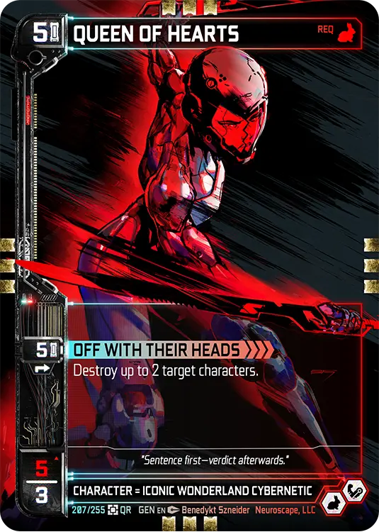 QUEEN OF HEARTS, carte GENESIS-207