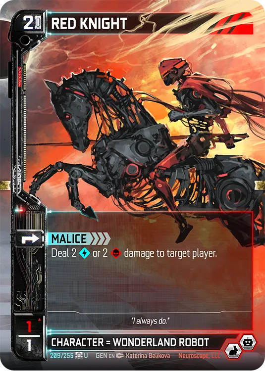 RED KNIGHT, carte GENESIS-209