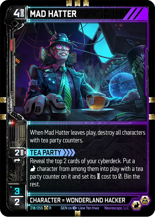 MAD HATTER, carte GENESIS-210
