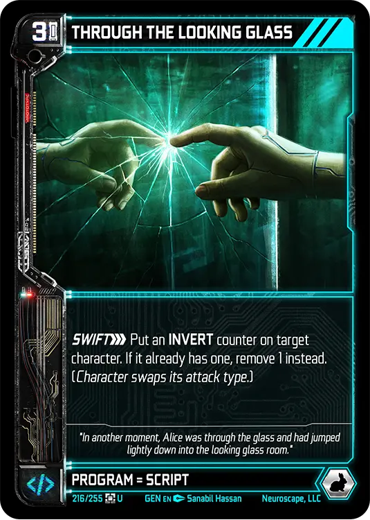 THROUGH THE LOOKING GLASS, carte GENESIS-216