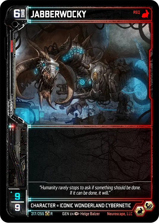JABBERWOCKY, carte GENESIS-217