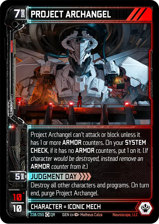 PROJECT ARCHANGEL, carte GENESIS-220