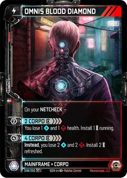 OMNIS BLOOD DIAMOND, carte GENESIS-240