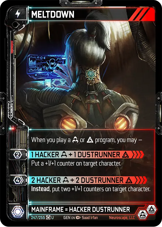 MELTDOWN, carte GENESIS-247