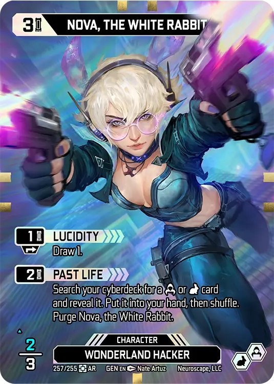 NOVA, THE WHITE RABBIT, carte GENESIS-257