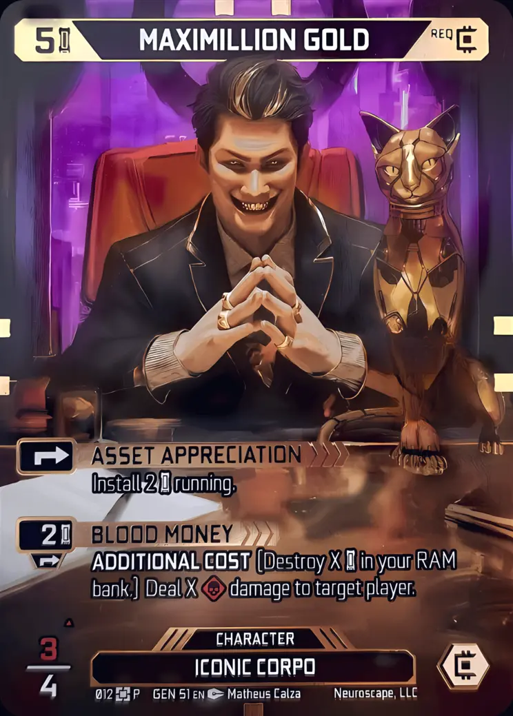 MAXIMILLION GOLD, carte GENESIS-S1-012-FIRST