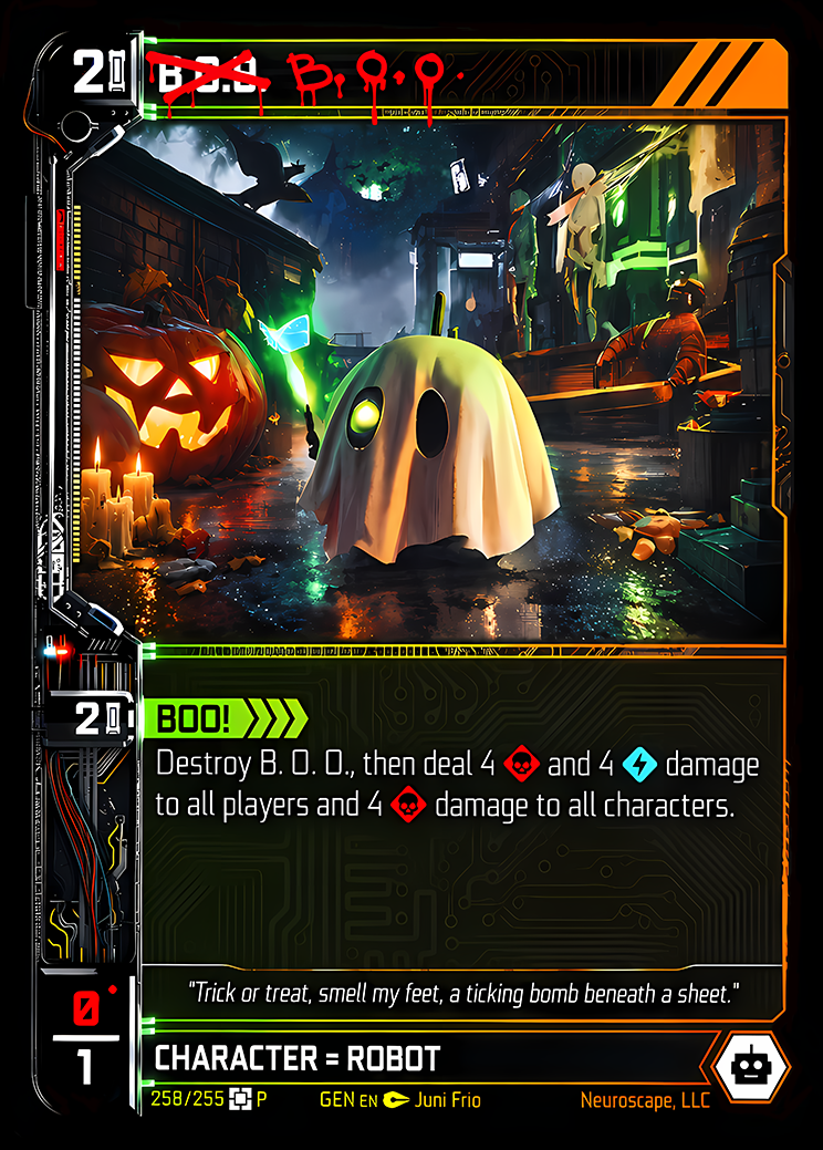 B.O.O., carte PROMO-BOO