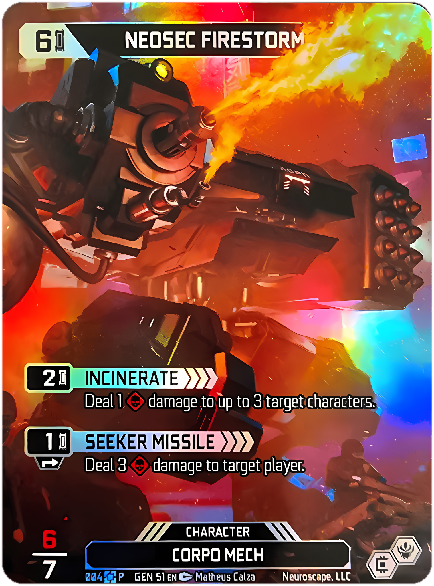 NEOSEC FIRESTORM, carte PROMO-NEOSEC-FIRESTORM